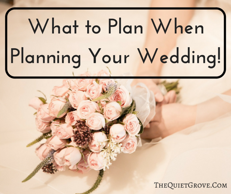 What to Plan When Planning Your Wedding!