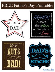 Free Father's Day Printables