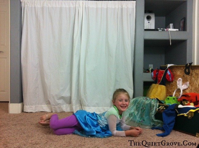 Kids love the Theater curtain backdrop