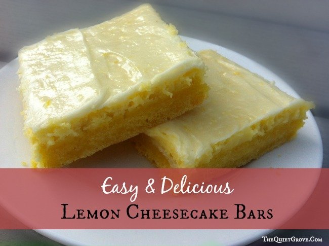 Lemon Cheesecake Bars