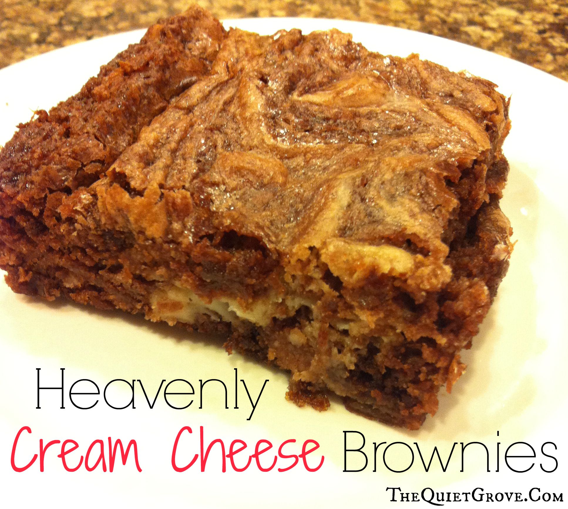 Heavenly Cream Cheese Brownies