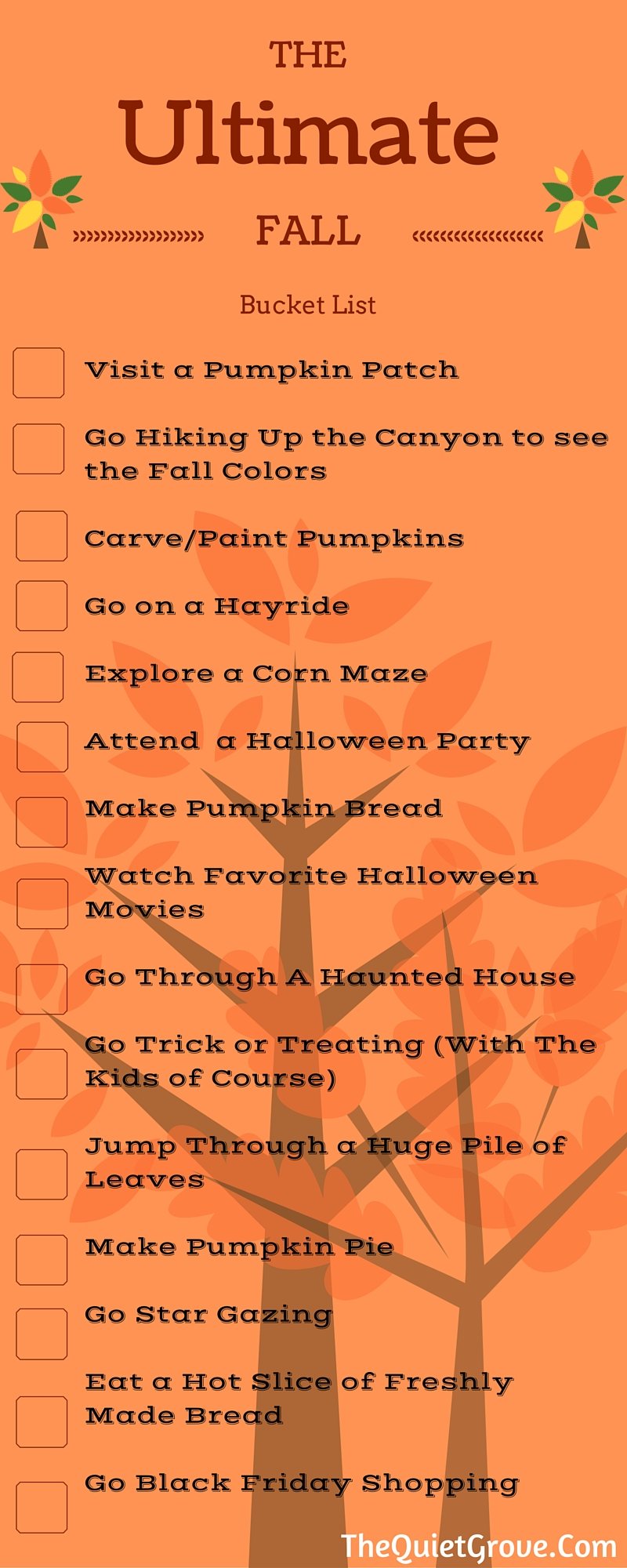 The Ultimate Fall Bucket List