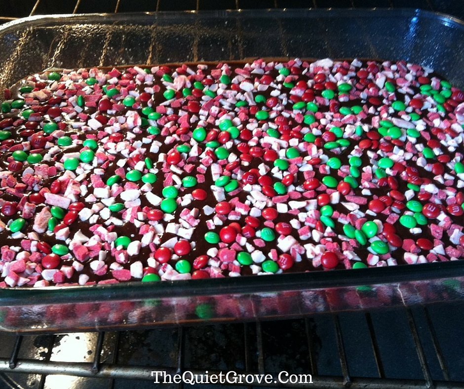 Andes Peppermint M&M Brownies