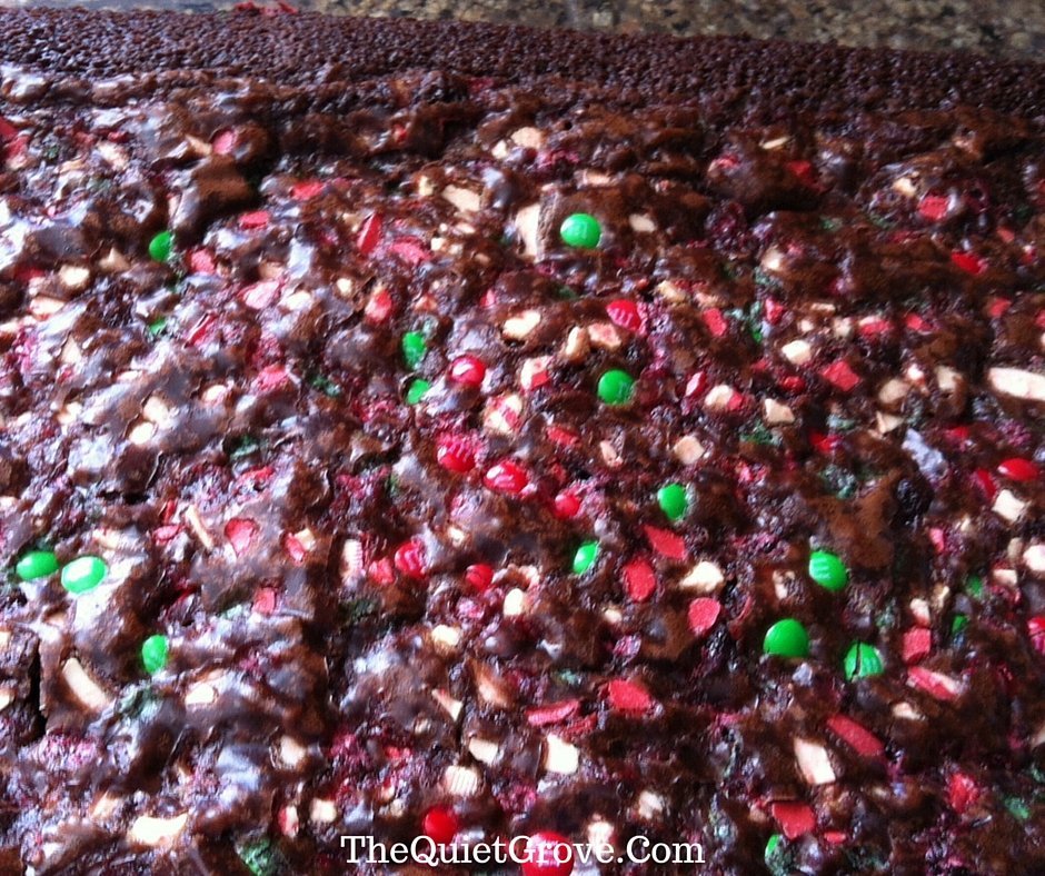 Andes Peppermint M&M Brownies