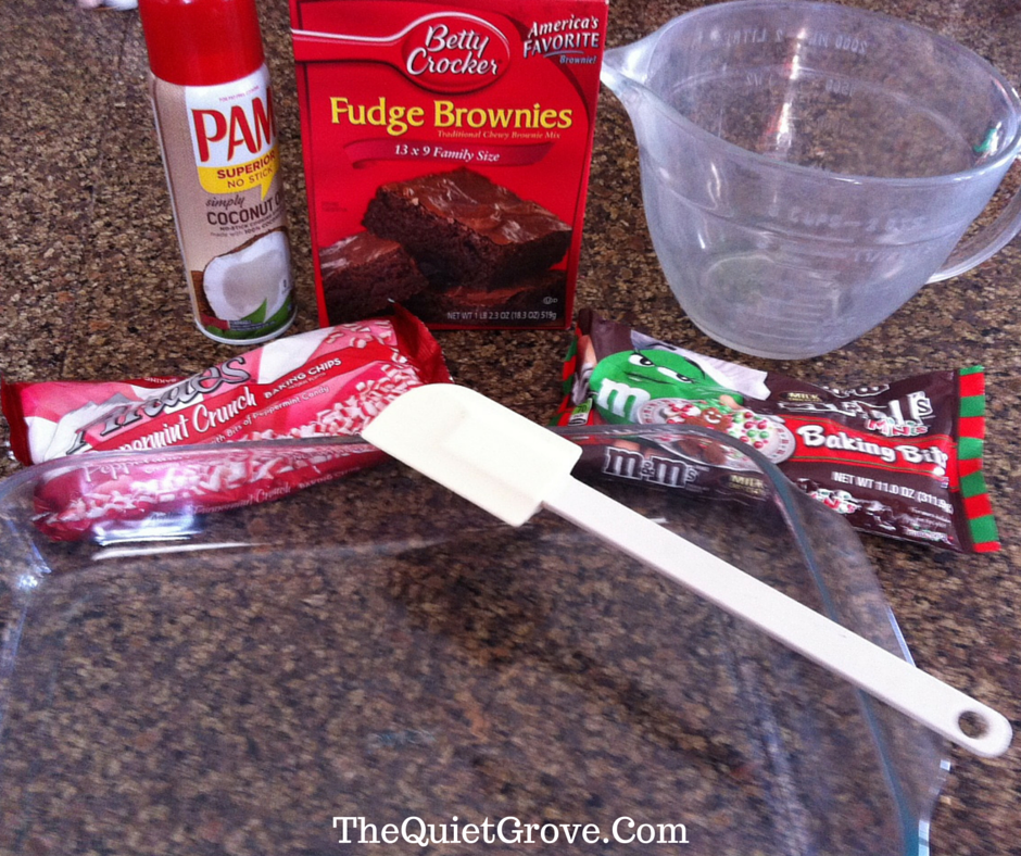 Andes Peppermint M&M Brownies