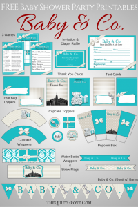 FREE Baby & Co Party Printable Collection