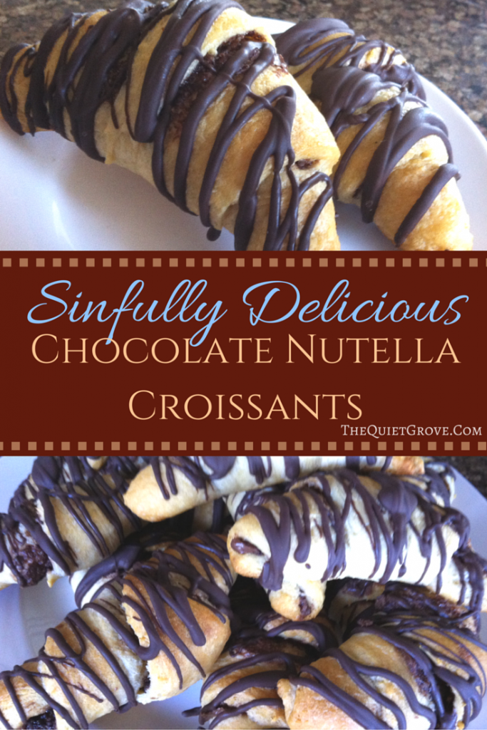 These Chocolate Nutella Croissants are incredibly quick and easy to make and have the wow factor of being sinfully delicious!