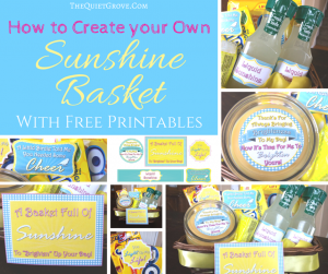 How to make a Sunshine Basket with FREE Printables