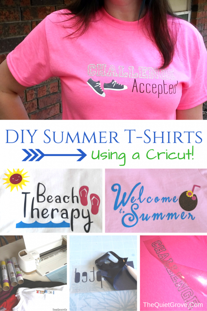 Check off DIY Summerwear off your Summer Bucket List with these DIY Summer Tshirts #CricutSummer