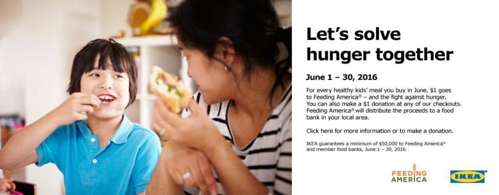 IKEA Feeding America Campaign June 2016