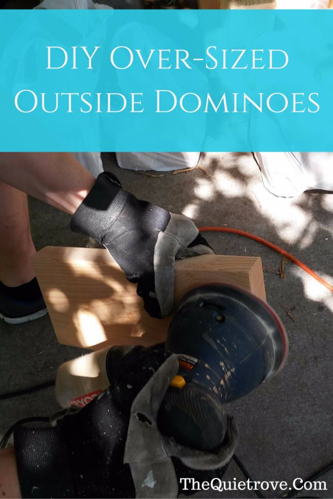 DIY Oversized Outside Dominoes