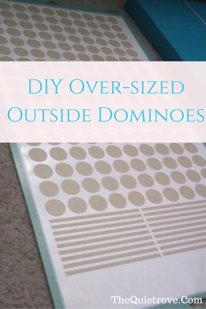 DIY Oversized Outside Dominoes