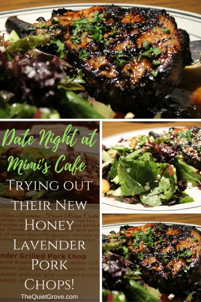 Mimi Cafe's Honey Lavender Pork Chops are amazing!