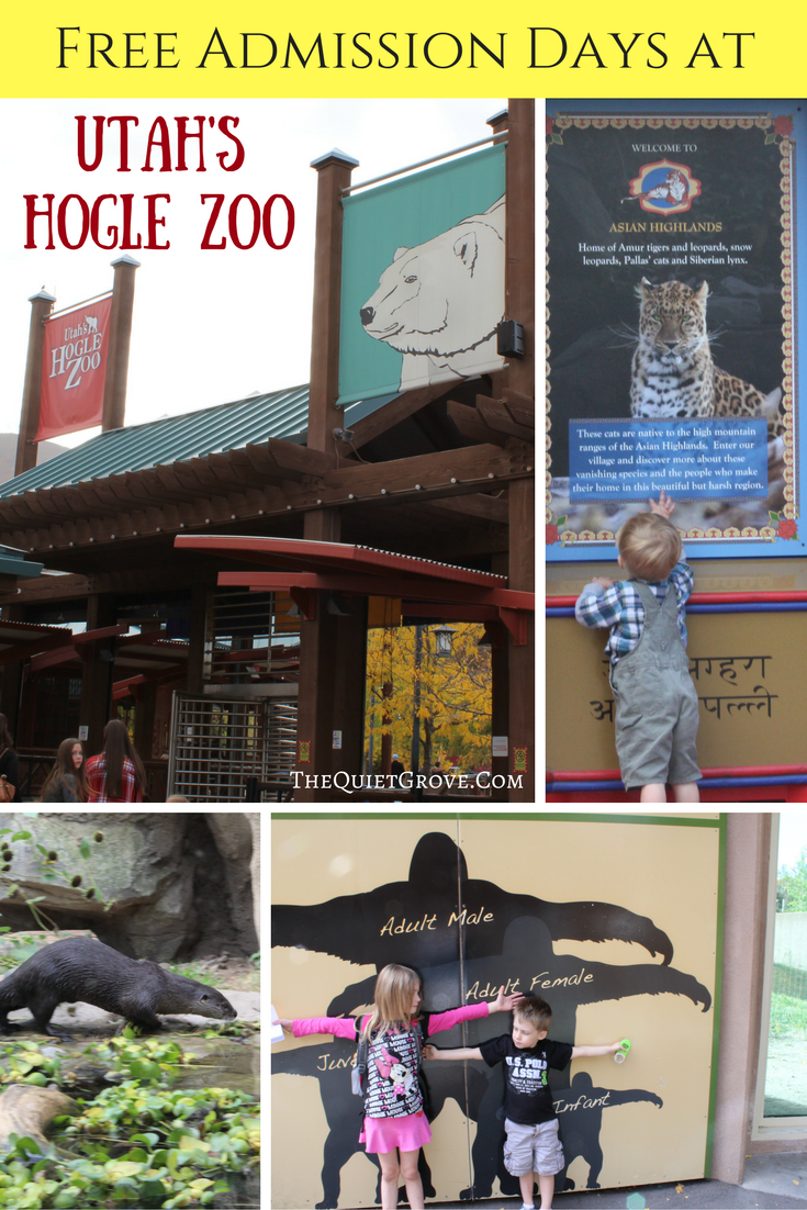 Free Admission Days At Utah's Hogle Zoo! ⋆ The Quiet Grove