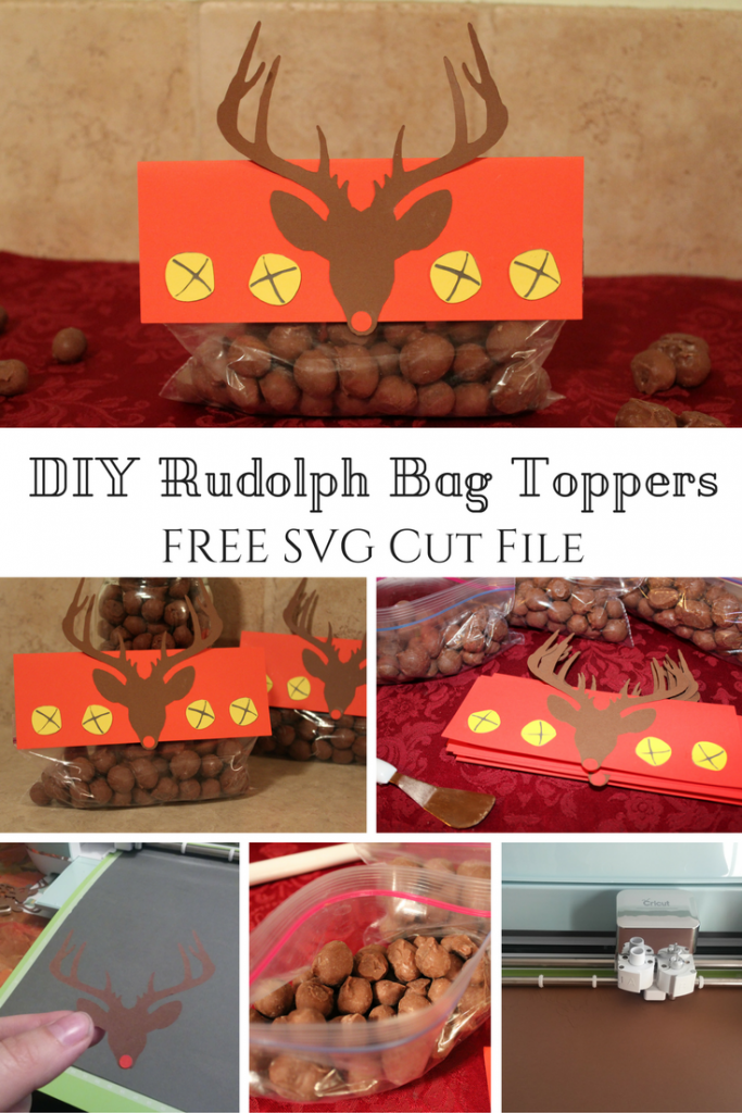 FREE Rudolph Treat Bag Toppers (with FREE SGV Cut File)