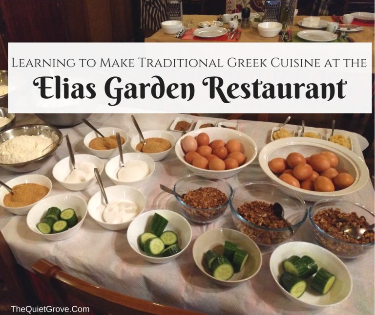 Learning to Make Traditional Greek Cuisine at the Elias Garden Restaurant