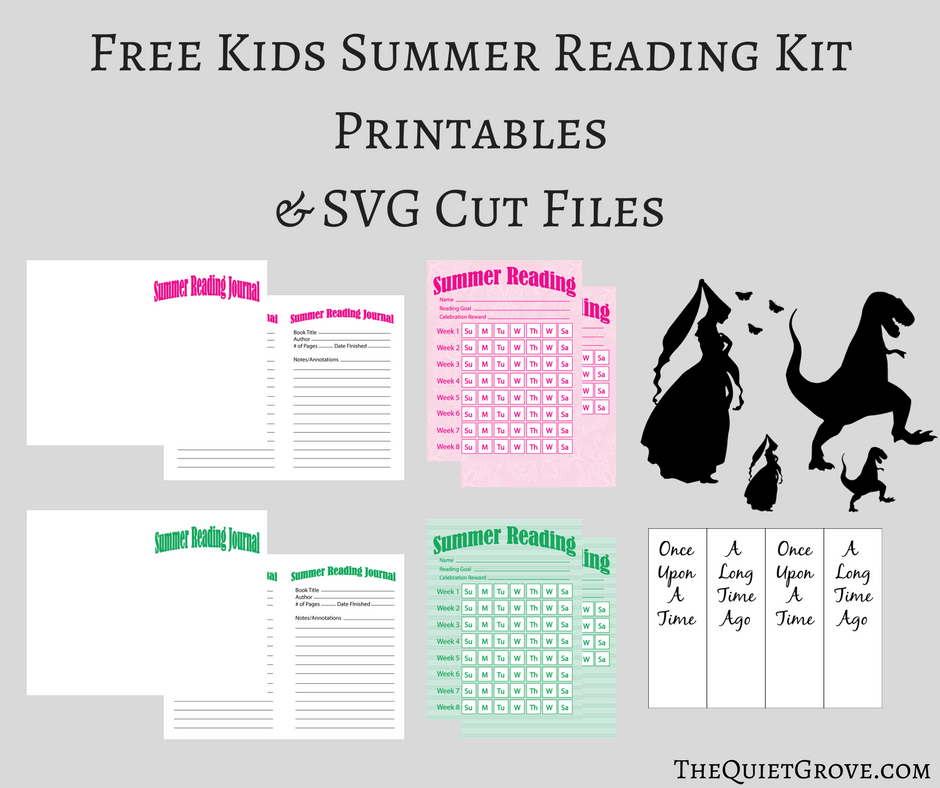 Diy Kid S Summer Reading Kits Made With Cricut Free Printables And Svg Cut Files The Quiet Grove