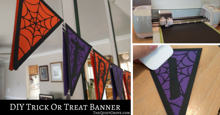 DIY Trick or Treat Halloween Banner