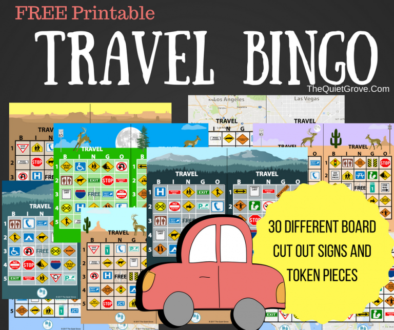 FREE Travel Bingo Printables