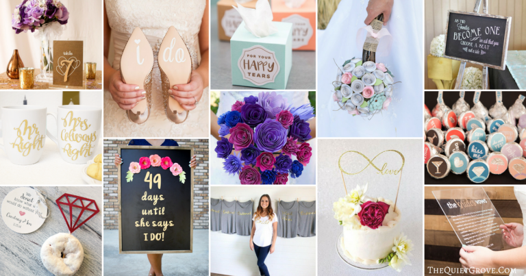 34+ DIY Wedding Projects You Can Make With Your Cricut