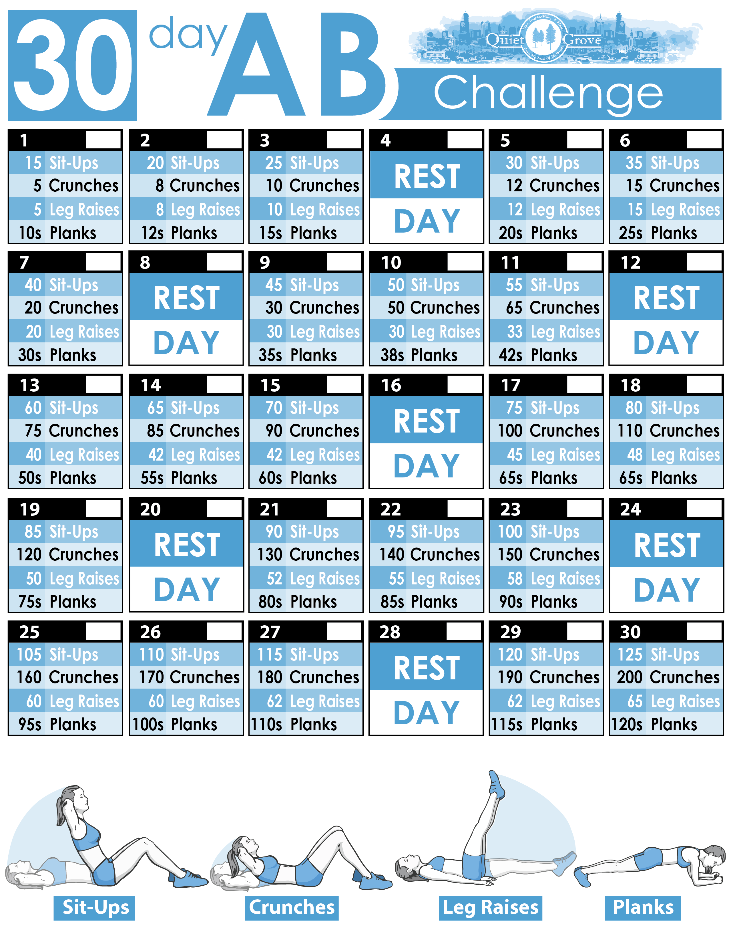 30Day AB Challenge (With Free Printable) ⋆ The Quiet Grove