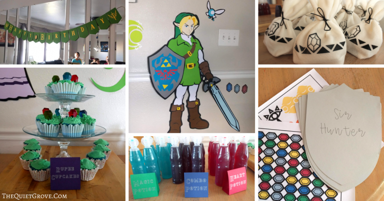 How to throw an Epic Zelda Birthday Party! (+ Free SVG & PNG Files)