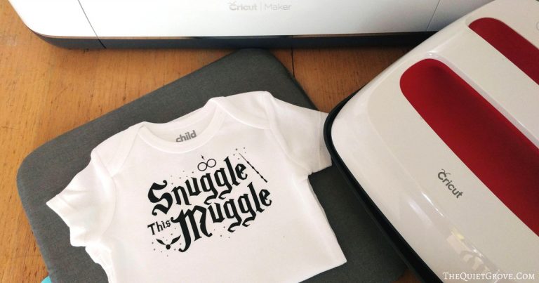 DIY Snuggle This Muggle Baby Onesie (With Free SVG Cut File)