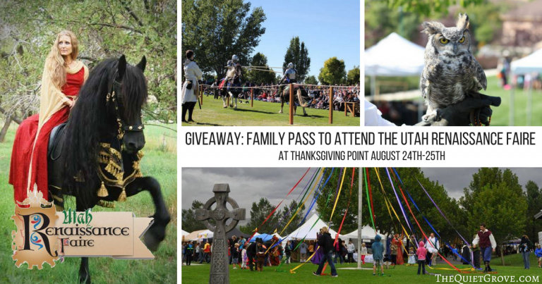 Giveaway: Family Pass to Attend The Utah Renaissance Faire @ Thanksgiving Point