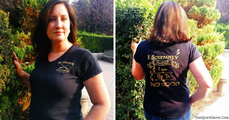 DIY Harry Potter Inspired T-Shirt Using Cricut Iron-on
