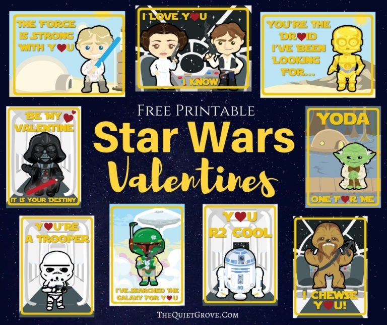 Free Printable Star Wars Valentines
