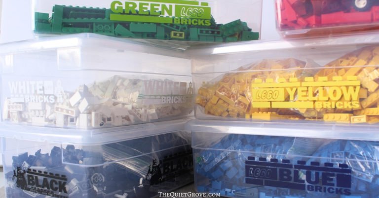 DIY Labels For Lego Storage Containers Made With Your Cricut