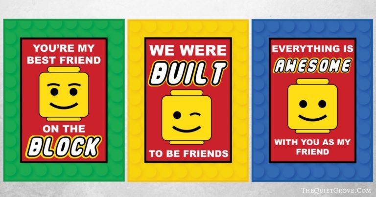 Free Printable Lego Valentines