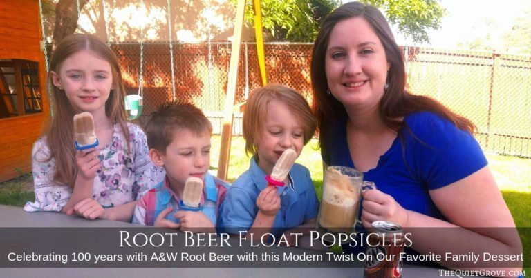 Root Beer Float Popsicles: Celebrating 100 years with A&W Root Beer with this Modern Twist On Our Favorite Family Dessert
