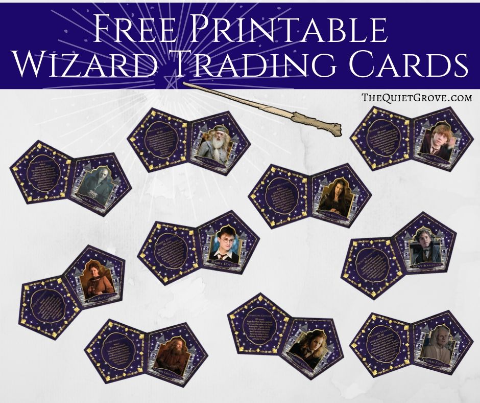 Diy Chocolate Frog Boxes Wizard Cards With Free Printables The Quiet Grove