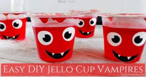 Easy DIY Jello Cup Vampires