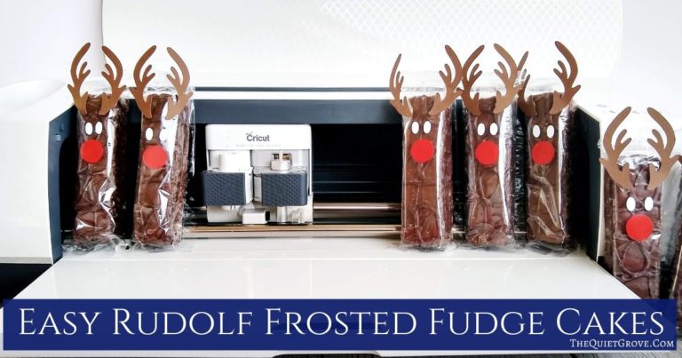 Easy Rudolf Frosted Fudge Cakes