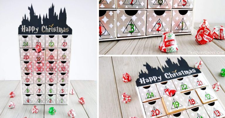 DIY Harry Potter Advent Calendar (with Free SVG Cut Files)