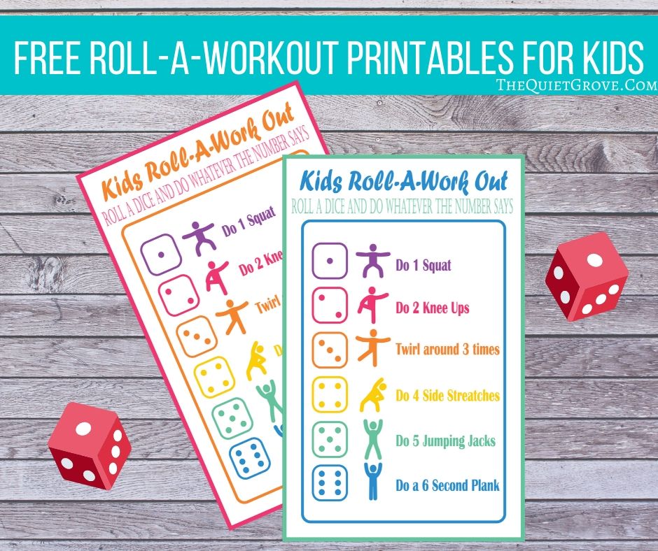 Exercise Chart For Kids  Download Free Printables