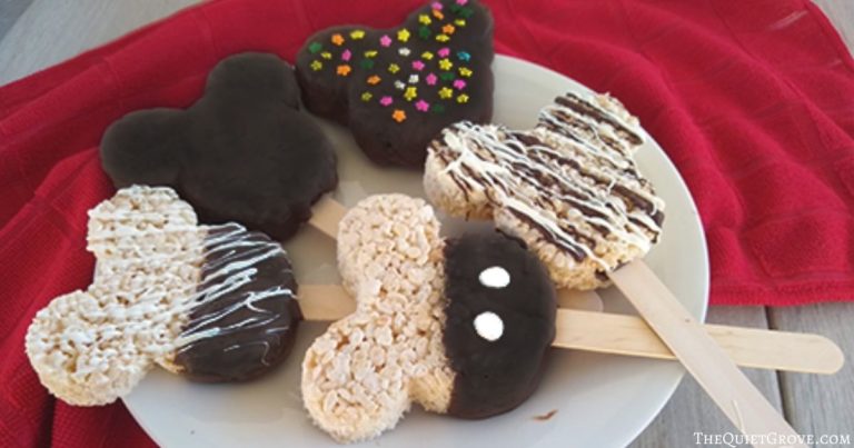 Disney Inspired Mickey Mouse Krispie Pops