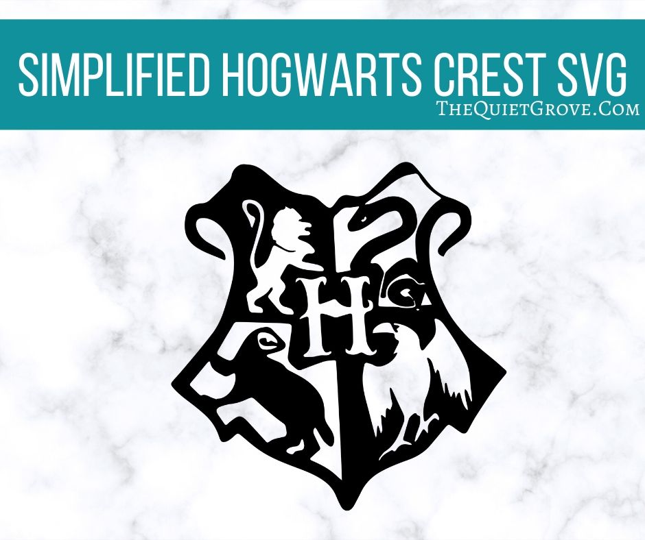 Hogwarts Crest Silhouette Hogwarts Crest Silhouette