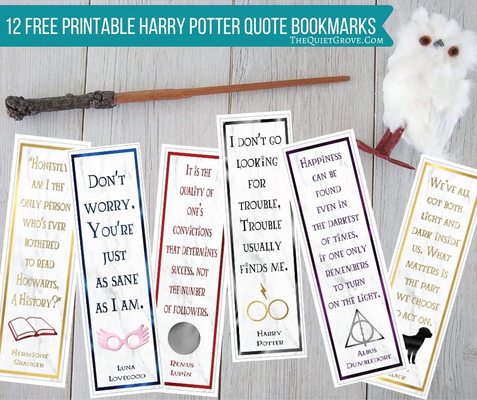 Easy Harry Potter Bookmarks Red Ted Art Make Crafting - Free Printable ...