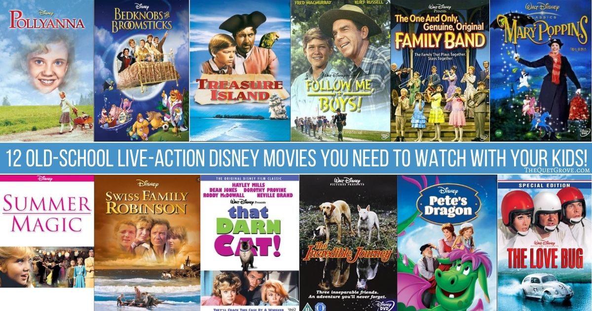 12 Old-School Live-Action Disney Movies You Need To Watch With Your Kids! ⋆  The Quiet Grove