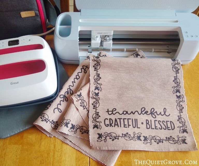DIY Thanksgiving Table Runner made with the Cricut Maker 3