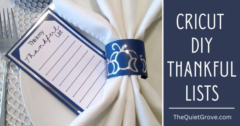 Cricut DIY Thankful Lists