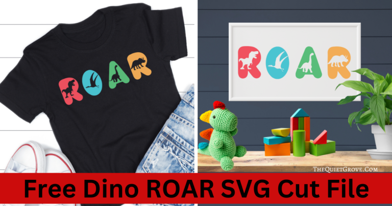 Free Dino ROAR SVG Cut File