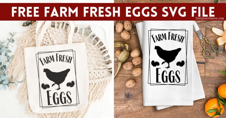 Free Farm Fresh Eggs SVG File