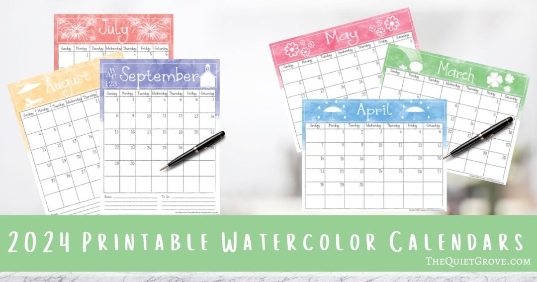 Free Printable 2024 Harry Potter Illustrated Calendar ⋆ The Quiet Grove
