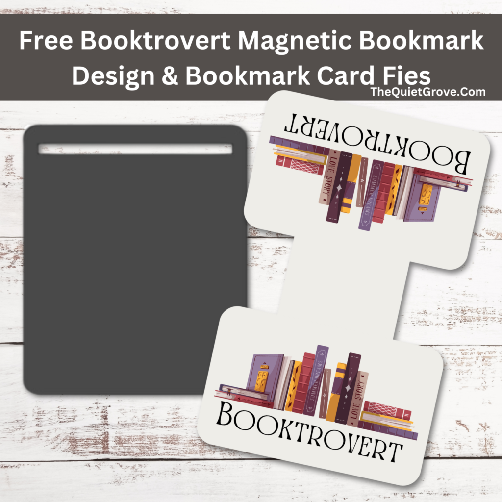 Booktrovert Magnetic Bookmark & Bookmark Card ⋆ The Quiet Grove