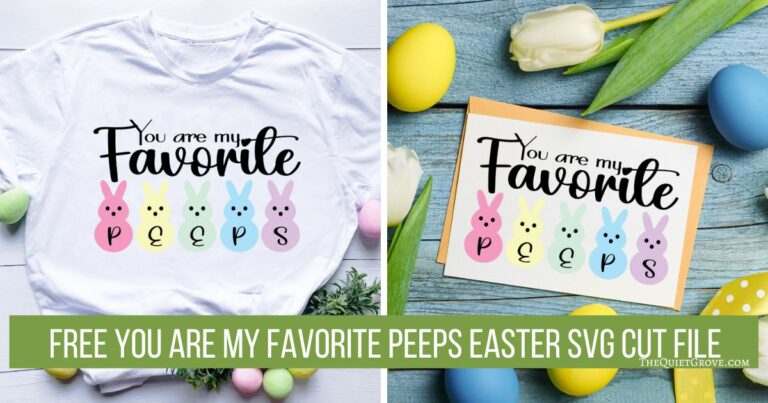 Free You Are My Favorite PEEPS Easter SVG Cut File