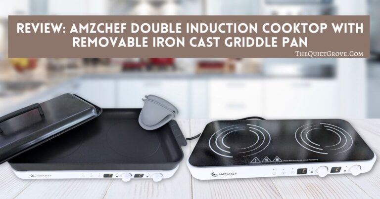 Review: AMZCHEF Double Induction Cooktop with Removable Iron Cast Griddle Pan